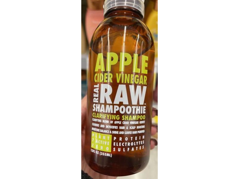 Real Raw Clarifying Shampoo, Apple Cider Vinegar, 12 fl oz/355 mL