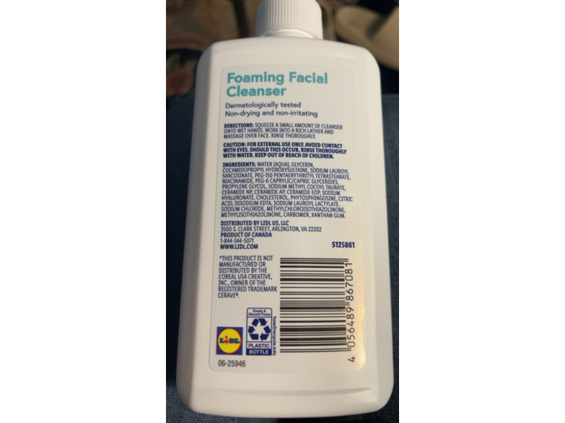 Cien By Lidi Foaming Facial Cleanser, 12 fl oz/354 mL