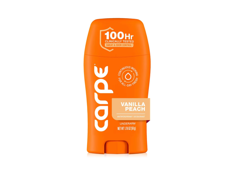 Carpe Underarm Antiperspirant Deodorant, Vanilla Peach, 1.76 oz/50 g
