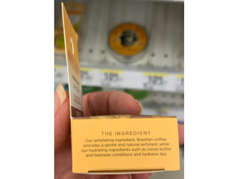 Burt's Bees Conditioning Lip Scrub, Mocha, 0.25 oz/7.08 g