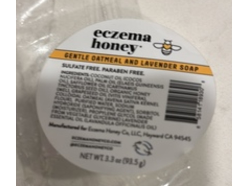 Eczema Honey Gentle Oatmeal & Lavender Soap, 3.3 oz//93.5 g