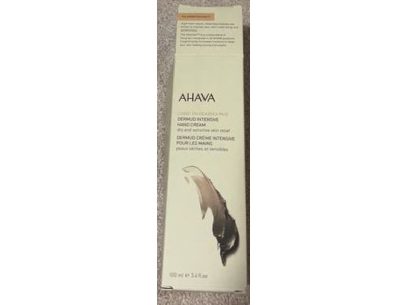 Ahava Dermud Intensive Hand Cream, Dead Sea Mud, 3.4 fl oz/100 mL