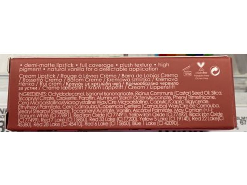 Winky Lux Lip Velour Demi-Matte Lipstick, Meow, 0.14 oz/4 g