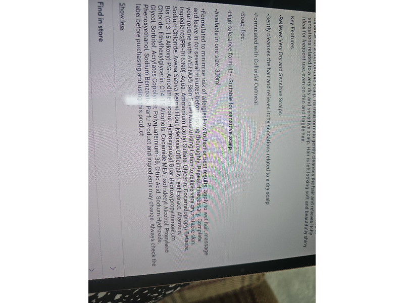 Aveeno Skin Relief Soothing Shampoo, Oat, 300 mL