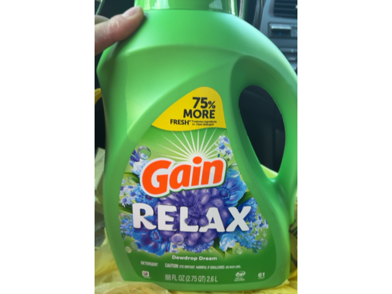 Gain Relax Detergent, Dewdrop Dream, 61 Loads, 88 fl oz/2.6 L