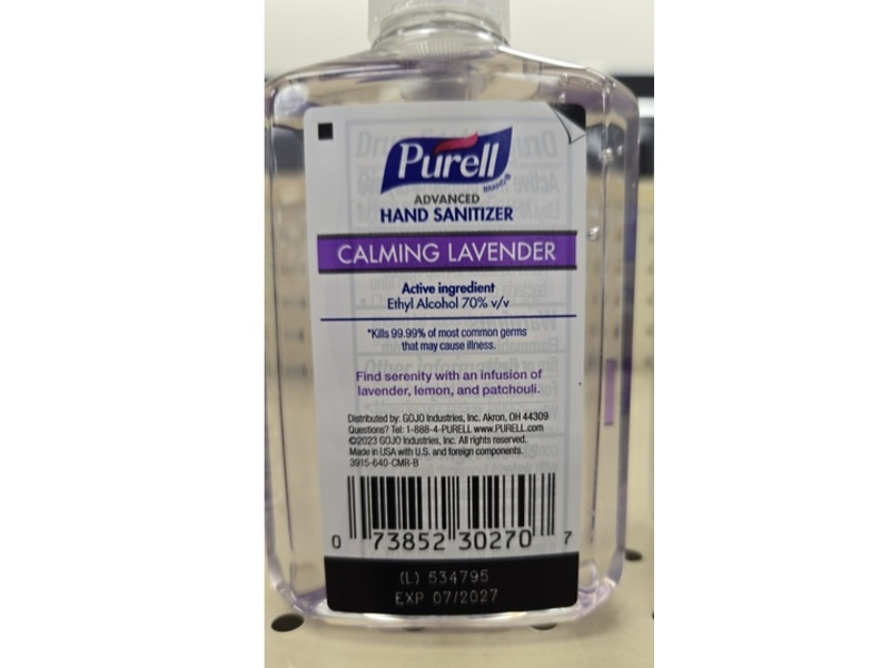 Purell Hand Sanitizer, Calming Lavender, 8 fl oz/236 mL