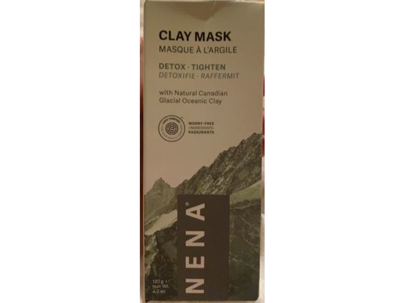 Nena Clay Face Mask, Detox Tighten, 4.2 oz/120 g