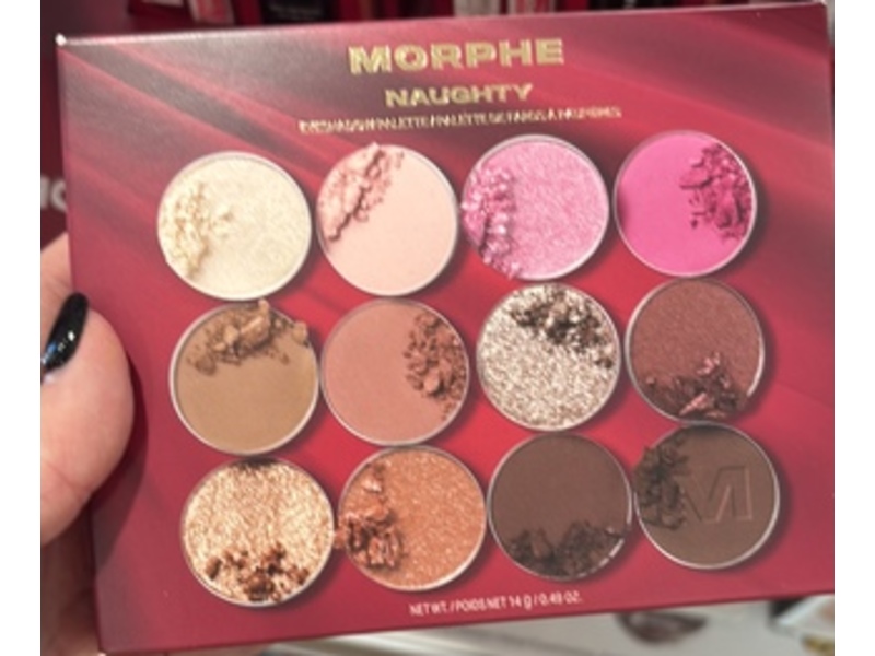 Morphe Naughty Eyeshadow Palette, 0.49 oz/14 g