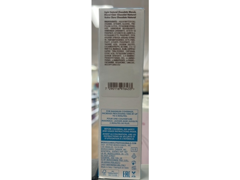 Moroccanoil Color Rhapsody Permanent Cream Color, Light Natural Chocolate Blonde, 2 oz/58 g