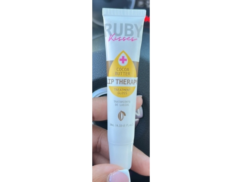 Ruby Kisses Lip Therapy Treatment Gloss, Cocoa Butter, 0.33 fl oz/10 mL