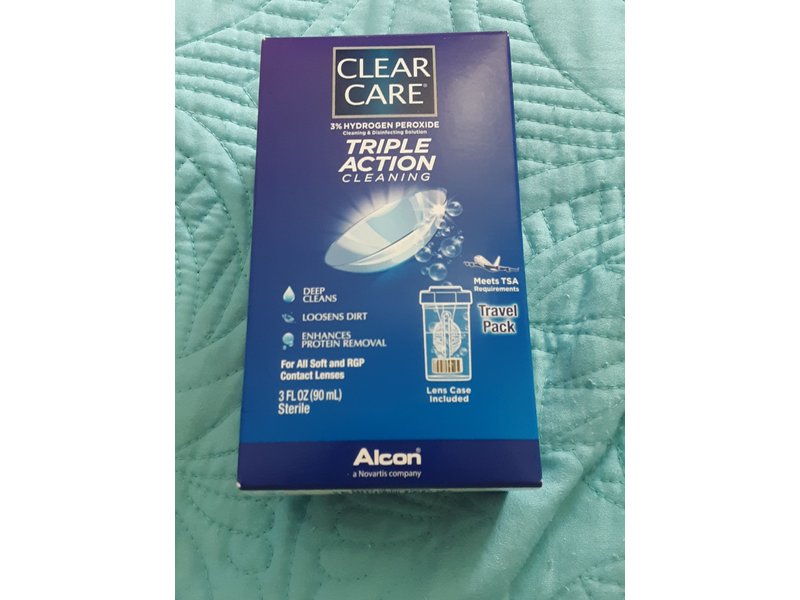 Clear Care Cleaning and Disinfecting Solution, Triple Action