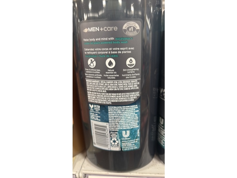 Dove Men + Care Body Wash, Eucalyptus + Cedar Oil, 26 fl oz/769 mL