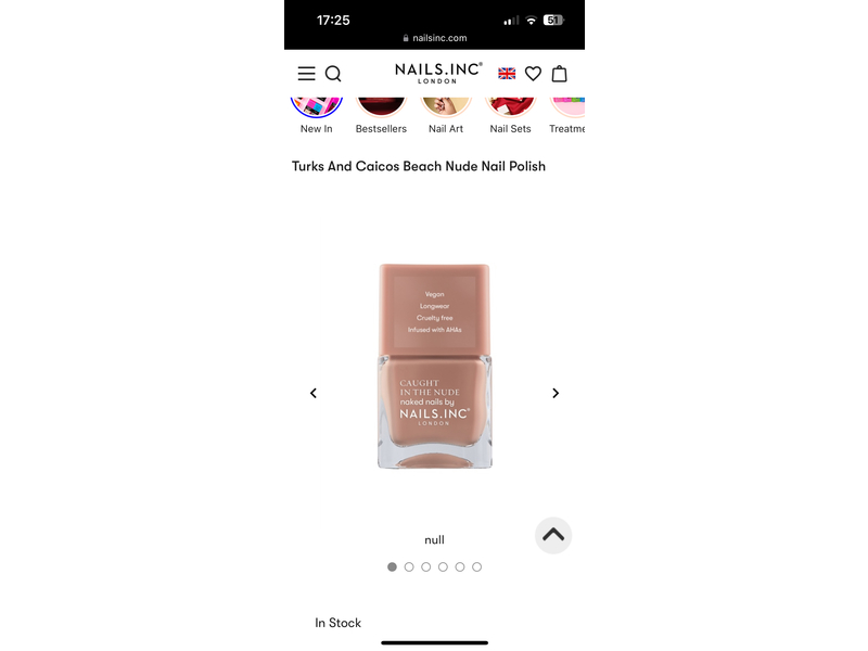 Nails.Inc Nail Polish, Turks & Caicos Beach Nude,