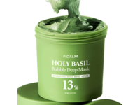 P.Calm Bubble Deep Face Mask, Holy Basil + PHA, Green, 3.17 oz/90 g - thumbnail 1
