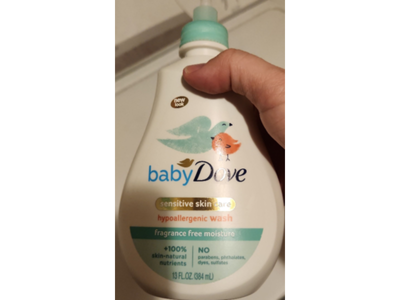 Baby Dove Hypoallergenic Wash, 13 fl oz/384 mL, Pack Of 2