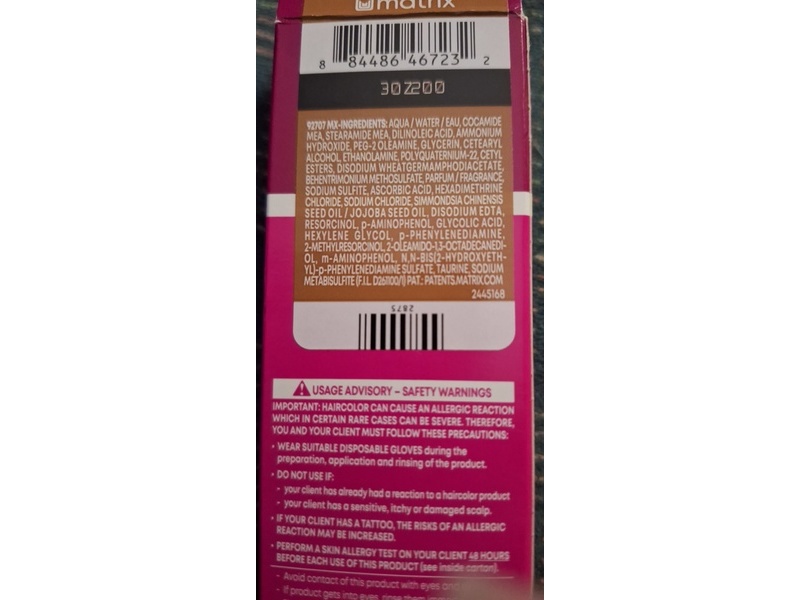 Matrix SoColor Pre-Bonded Permanent Hair Color, 8N Medium Blonde Neutral, 3 oz/85 mL, 2 Applications