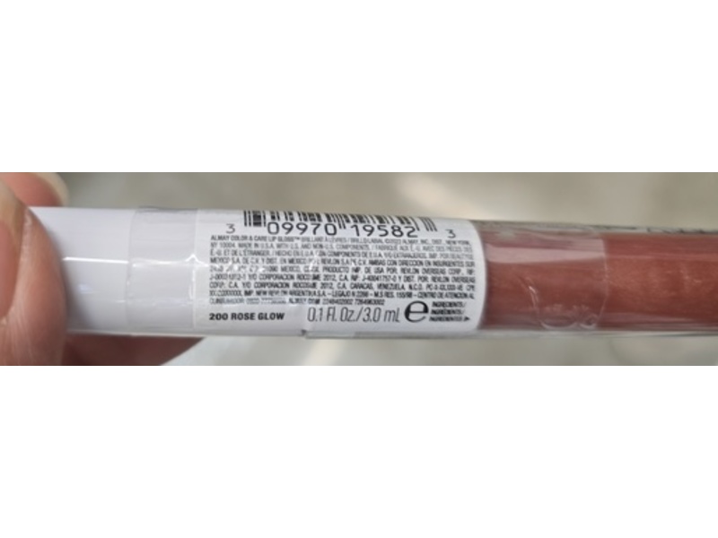 Almay Color & Care Lip Gloss, 200 Rose Glow, 0.1 fl oz/3 mL