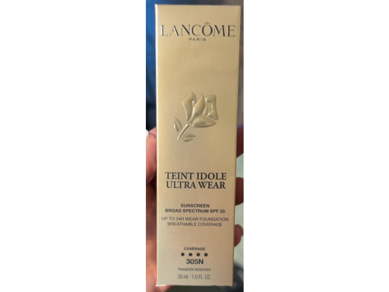Lancome Teint Idole Ultra Wear Foundation, 305N, SPF 25, 1.0 fl oz/30 mL