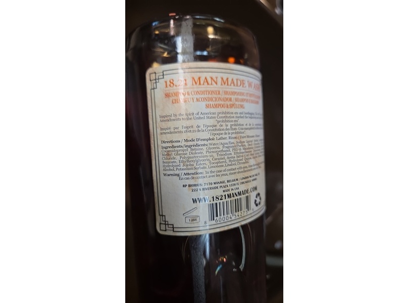 18.21 Man Made Wash Shampoo + Conditioner & Body Wash, Noble Oud, 32 fl oz/946 mL