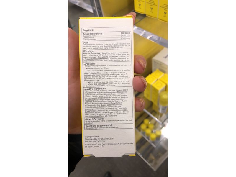 Supergoop Glowscreen Body, SPF 40, 3.4 fl oz/100 mL