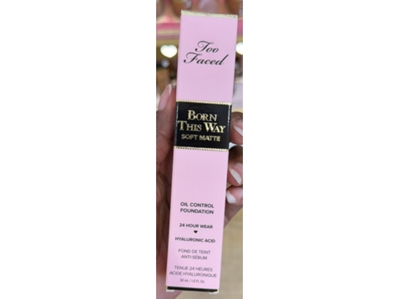 Too Faced Born This Way Soft Matte Oil Control Foundation, Sable, 1 fl oz/30 mL