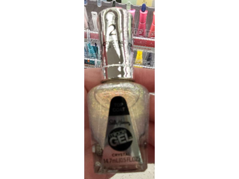 Sally Hansen Miracle Gel Nail Polish, Crystal Top Coat, 0.5 fl oz