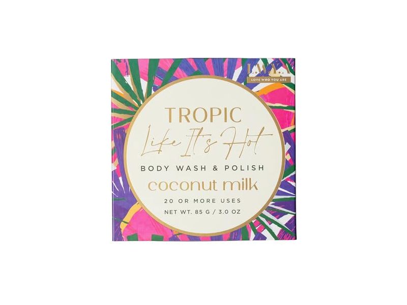 LWYA Tropic Body Wash & Polish, Like It's Hot, Coconut Milk, 3.0 oz/85 g