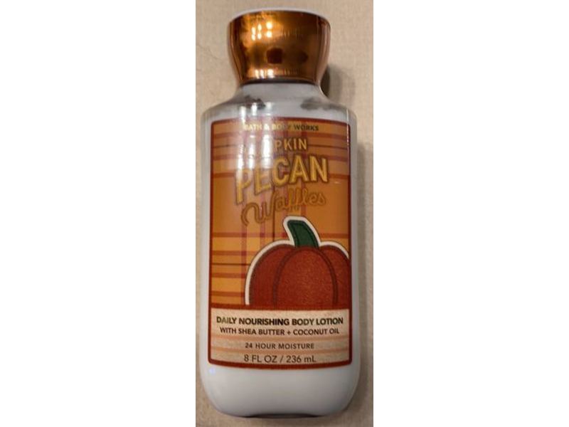 Bath & Body Works Daily Nourishing Body Lotion, Pumpkin Pecan Waffles, Shea Butter + Coconut Oil, 8 fl oz/236 mL