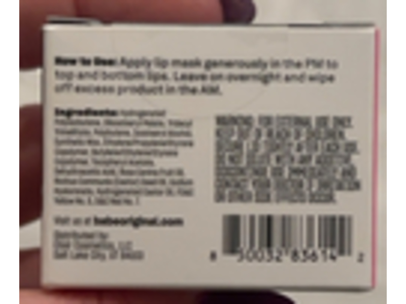 Babe Glow Lip Mask, 0.38 oz/11 g