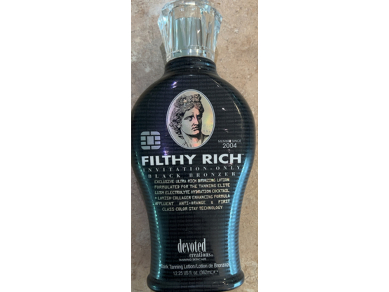 Devoted Creations Filthy Rich Luxurious Dark Bronzing Formula Lotion, 12.25 fl oz/362 mL
