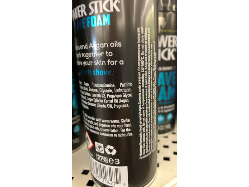 Power Stick Shave Foam, Face & Body, 5 oz/142 g