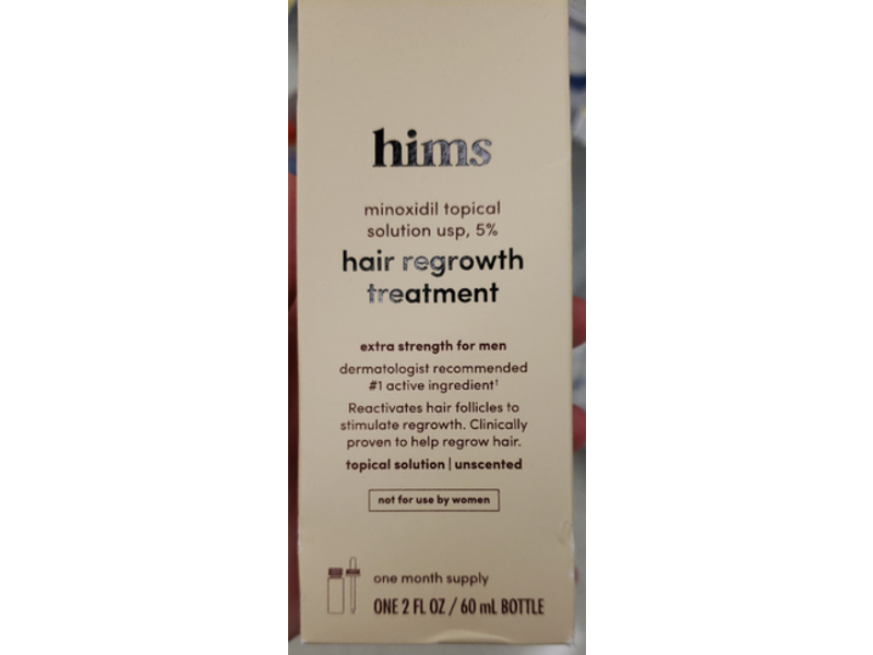 Hims Minoxidil USP 5% Hair Regrowth Treatment, 2 fl oz/60 mL