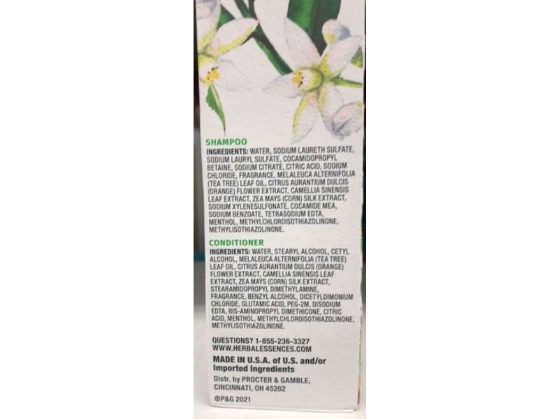 Herbal Essences Shampoo & Conditioner, Tea Tree & Blossom, 13.5 fl oz/400 mL