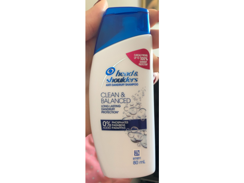 Head & Shoulders Clean & Balanced Anti Dandruff Shampoo, 80 mL