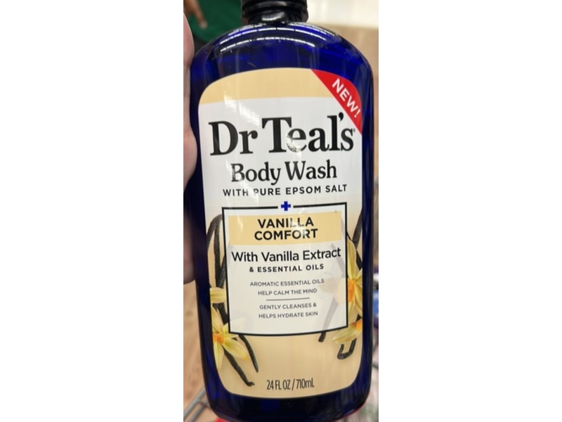 Dr Teal's Body Wash, Vanilla Comfort, 24 fl oz/710 mL