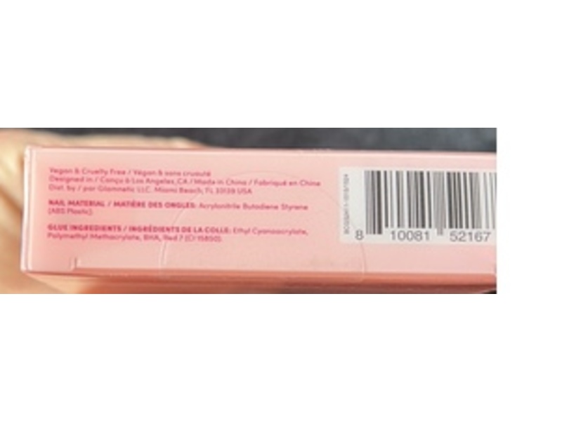 Glamnetic Press On Nails, Berry Fizz, 0.07 fl oz/2 mL