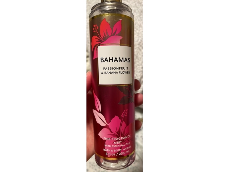 Bath & Body Works Bahamas Fine Fragrance Mist, Passionfruit & Banana Flower, 8 fl oz/236 mL