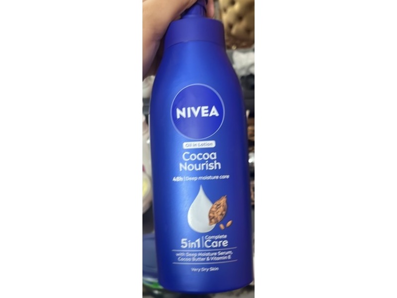 Nivea Cocoa Nourish Body Lotion, Cocoa Butter & Vitamin E, 400 mL