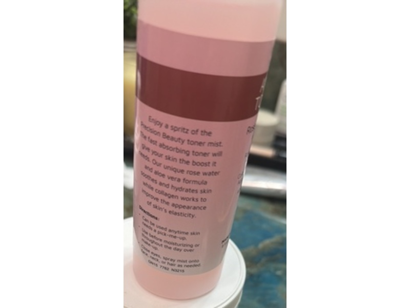 Precision Beauty Anti-Aging Toner Mist, Rose Water+Aloe Vera, 8 fl oz/237 mL