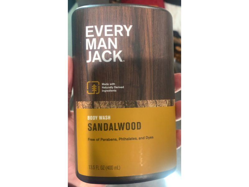 Every Man Jack Body Wash, Sandalwood, 13.5 fl oz/400 mL