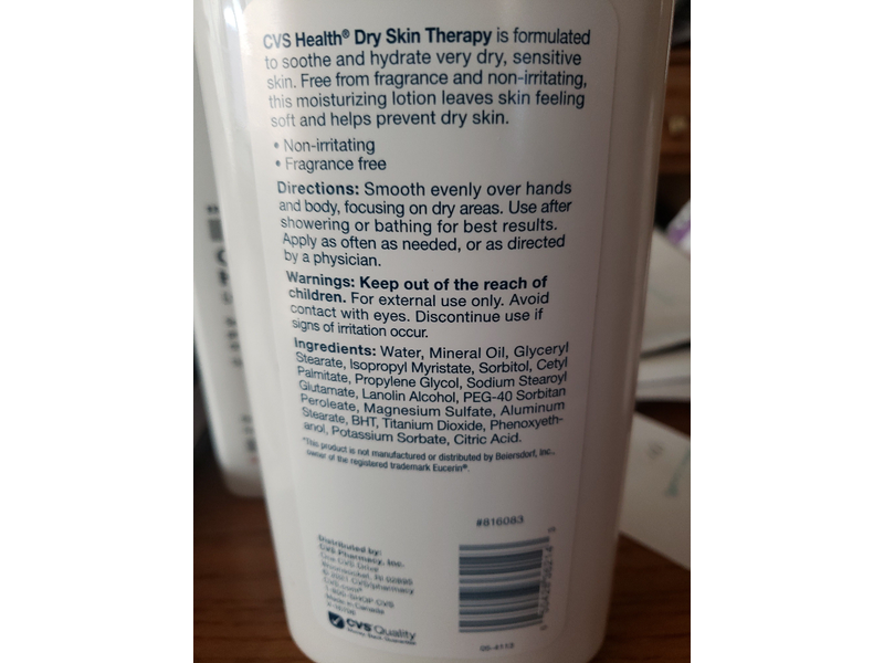 CVS Health Extra Moisturizing Lotion, Dry Skin Therapy, 16 fl oz/473 mL