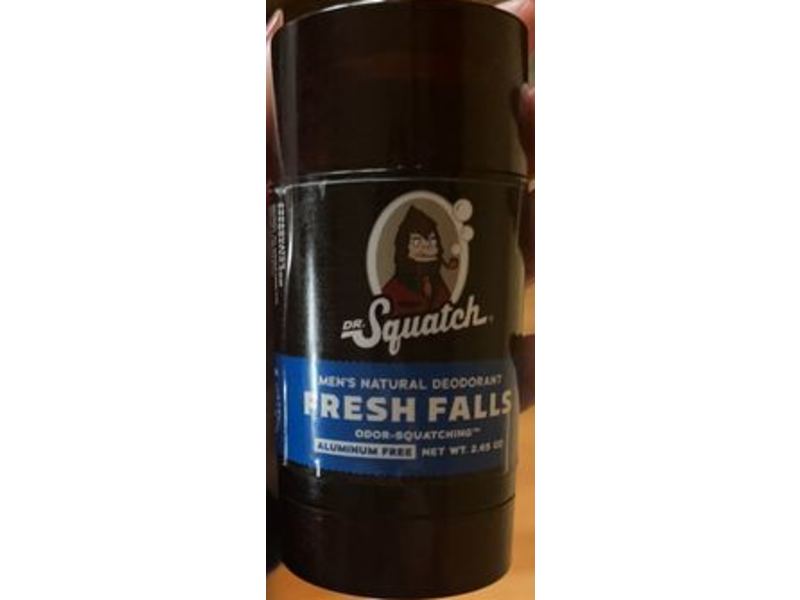 Dr. Squatch Men's Natural Deodorant, Fresh Falls, 2.65 oz