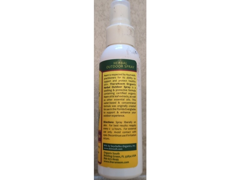 Theraneem Naturals Herbal Outdoor Spray, 4 fl oz/120 mL