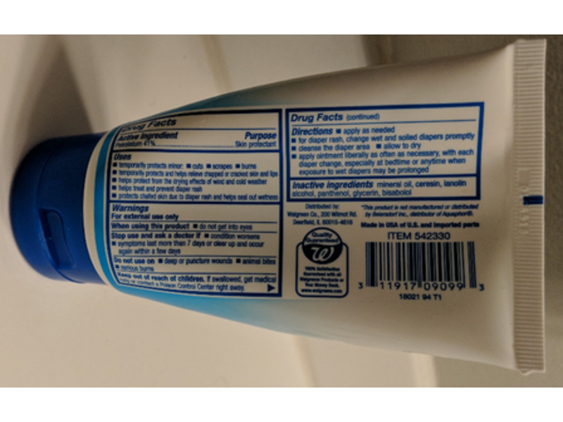 Walgreens Advanced Healing Ointment, Skin Protectant, 3 oz/85 g