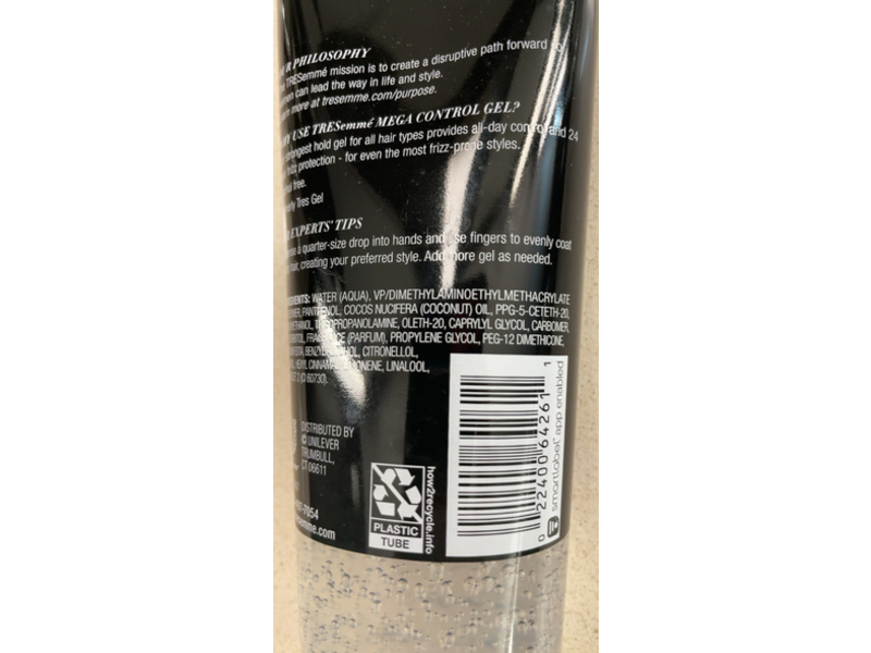 Tresemme Gel Mega Control Hair Gel, 9 oz/255 mL