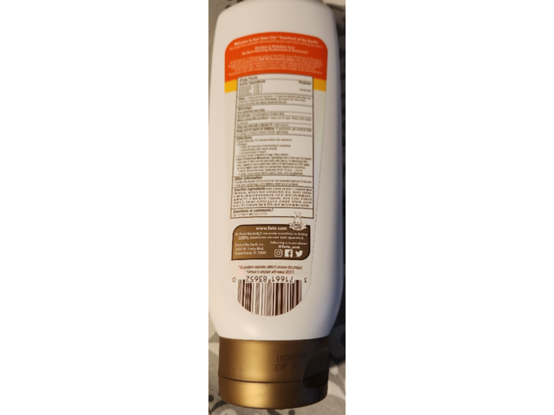 Fruit Of The Earth Sun Town City Sunscreen, SPF 30, 8 fl oz/237 mL