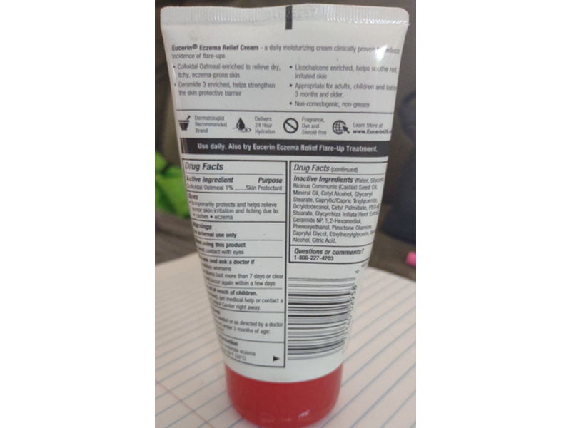 Eucerin Eczema Relief Body Cream, Eczema-Prone Skin, 5 oz/141 g