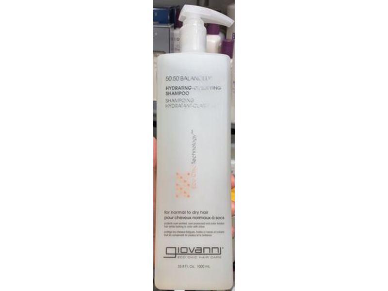 Giovanni 50:50 Hydrating Clarifying Shampoo, Normal To Dry Hair, 33.8 fl oz/1000 mL