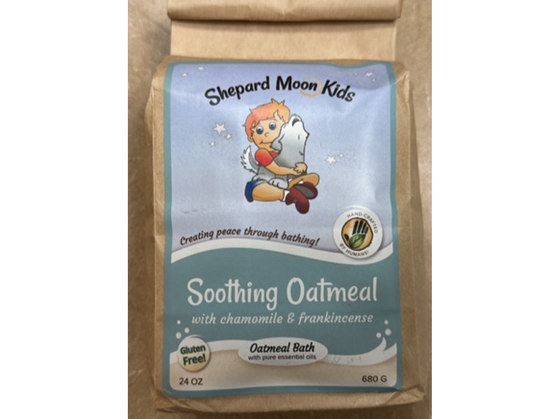 Shepard Moon Kids Soothing Oatmeal Bath with Chamomile & Frankincense, 24 oz/680 g