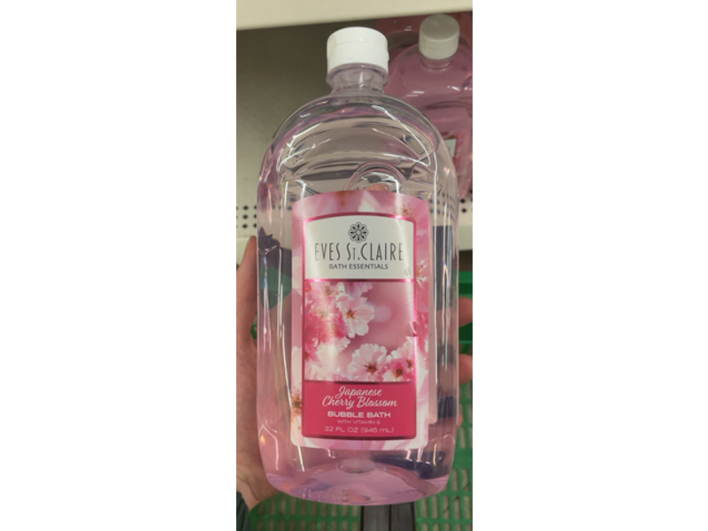 Eves St.Claire Bubble Bath, Japanese Cherry Blossom, 32 fl oz/946 mL
